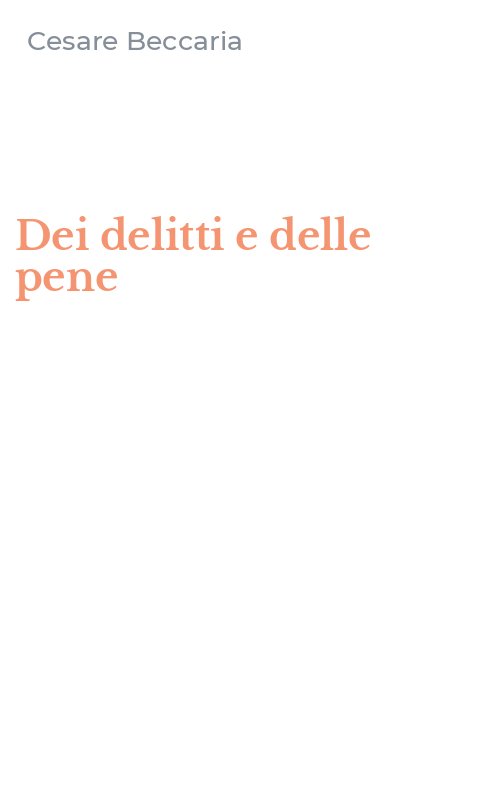 Dei delitti e delle pene
