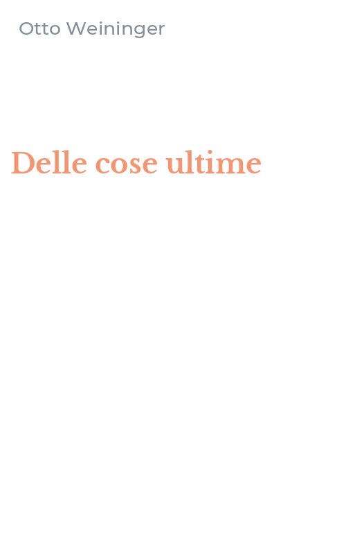 Delle cose ultime