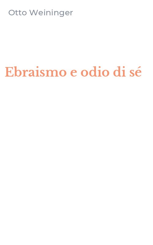 Ebraismo e odio di sé