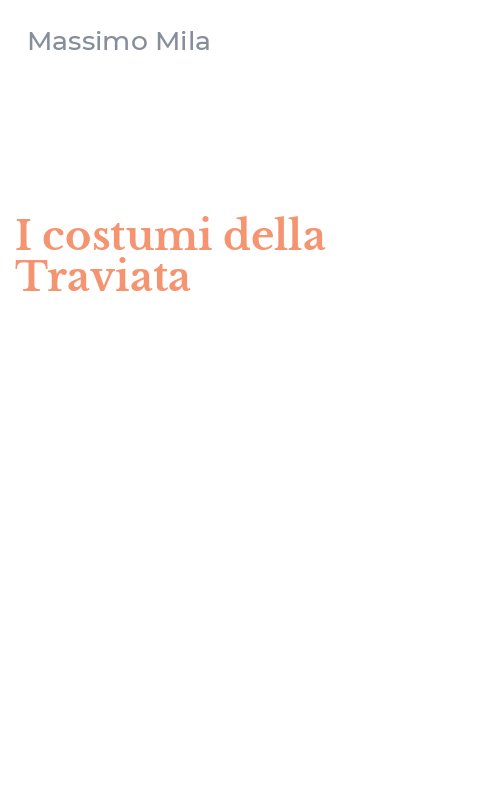 I costumi della Traviata