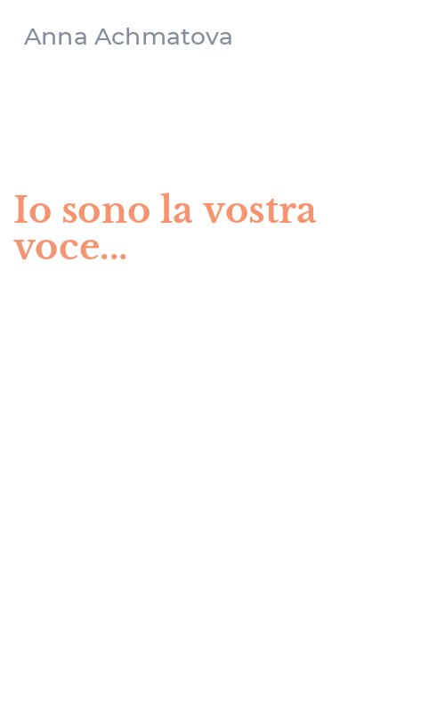 Io sono la vostra voce...