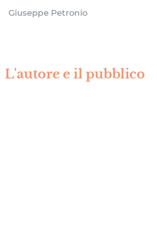 L'autore e il pubblico