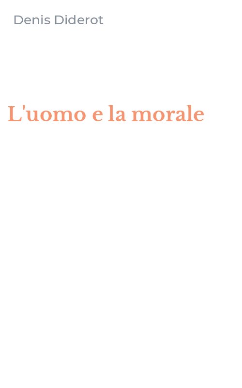 L'uomo e la morale