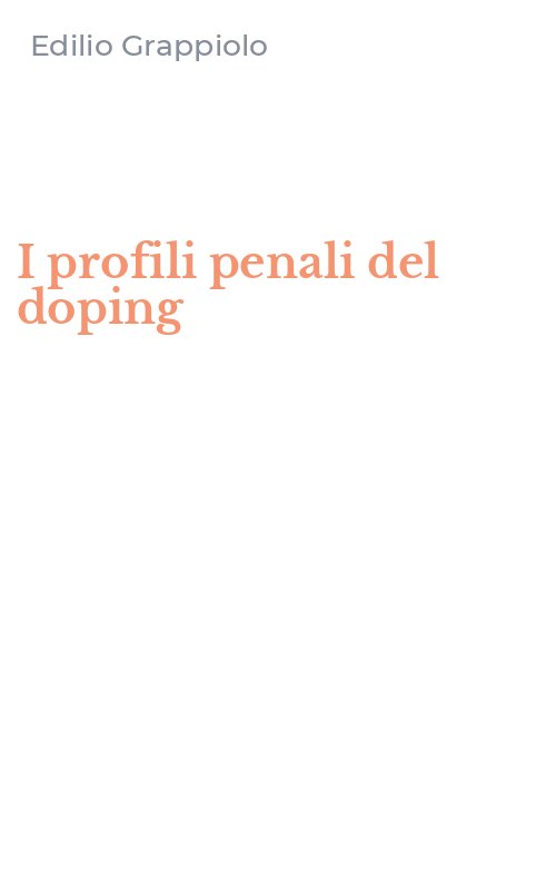 I profili penali del doping