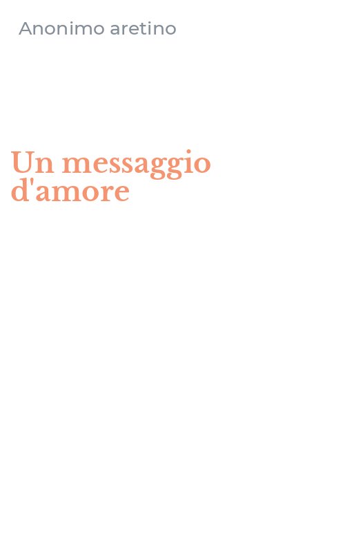 Un messaggio d'amore