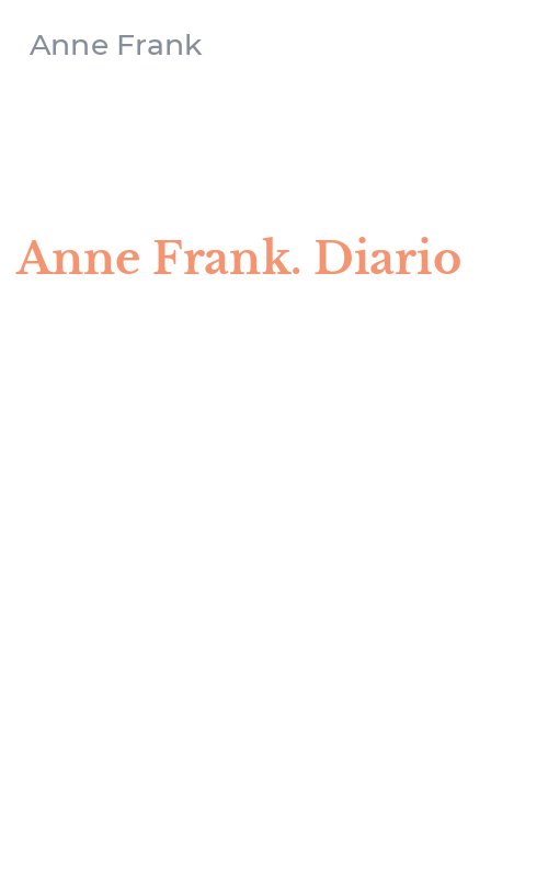 Anne Frank. Diario
