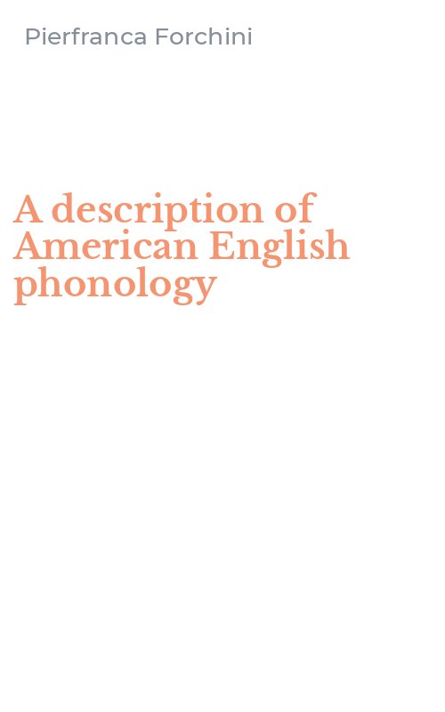 A description of American English phonology
