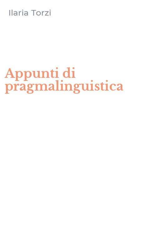 Appunti di pragmalinguistica