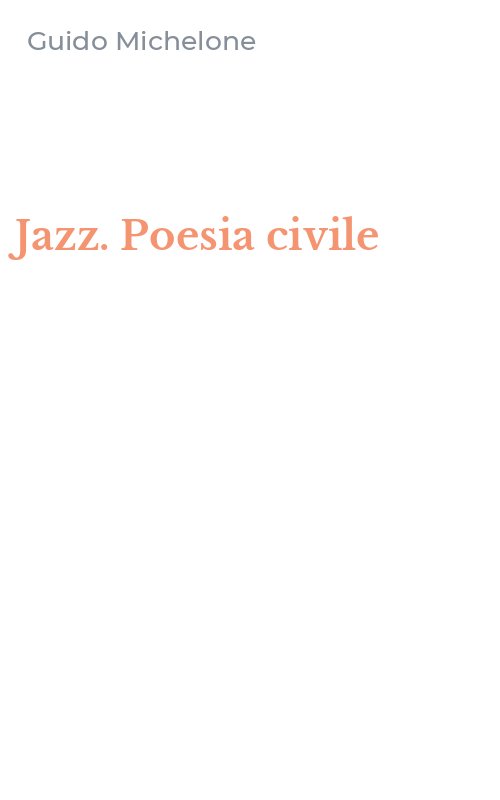 Jazz. Poesia civile