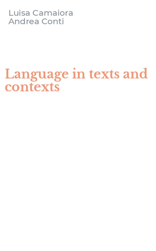 Language in texts and contexts