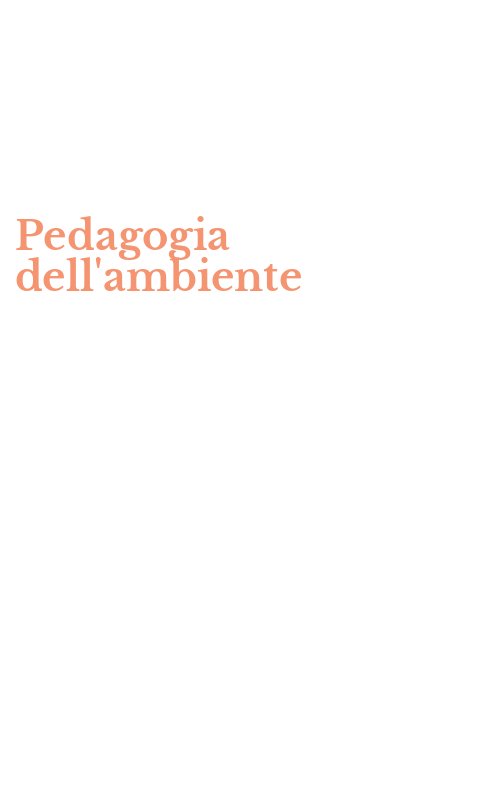 Pedagogia dell'ambiente