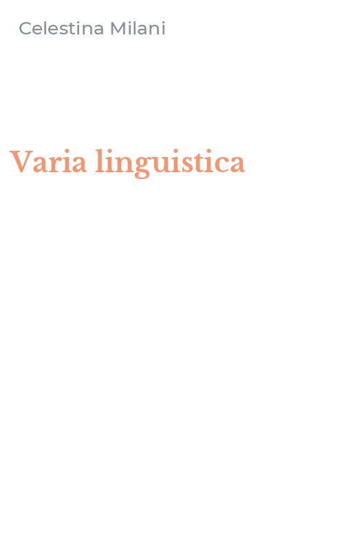 Varia linguistica
