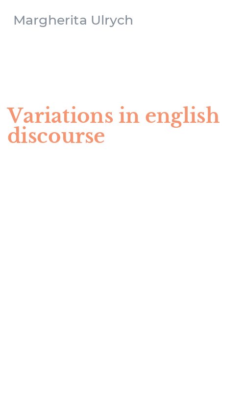 Variations in english discourse