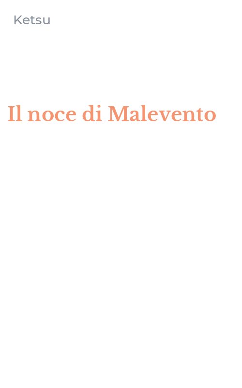 Il noce di Malevento