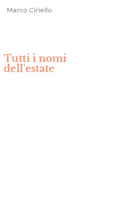 Tutti i nomi dell'estate