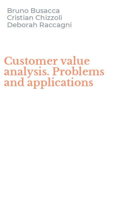 Customer value analysis. Problems and applications