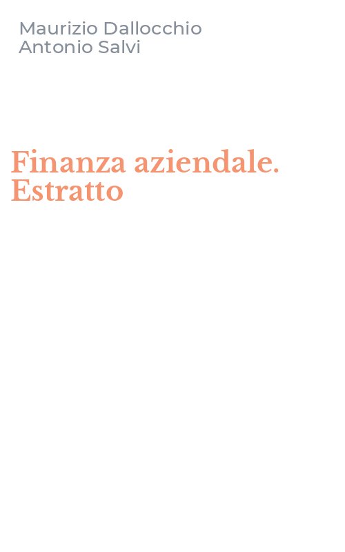 Finanza aziendale. Estratto