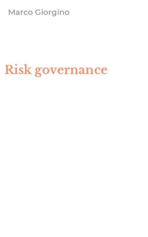 Risk governance