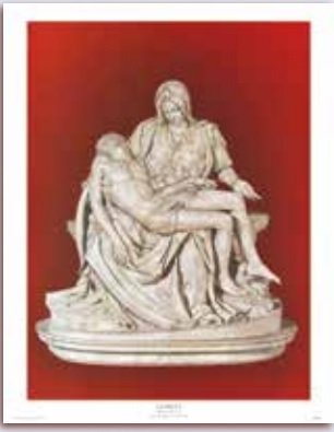 PIETA' DI MICHELANGELO 30X40 CM
