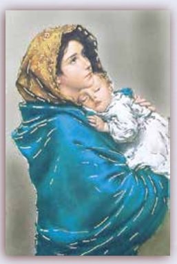 MADONNA DEL RIPOSO (FERRUZZI) 50X70 CM