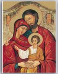 SACRA FAMIGLIA 50X70 STAMPA SU CARTONCINO