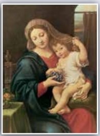 MADONNA DEL GRAPPOLO 50X70 CM