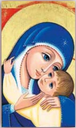 MADONNA CON BAMBINO -  7x12 CM