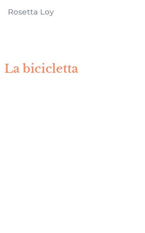 La bicicletta