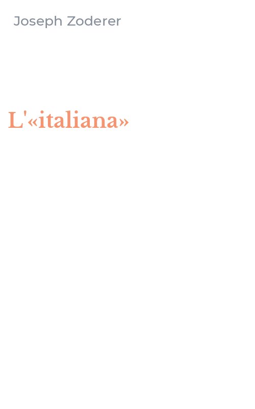 L'«italiana»