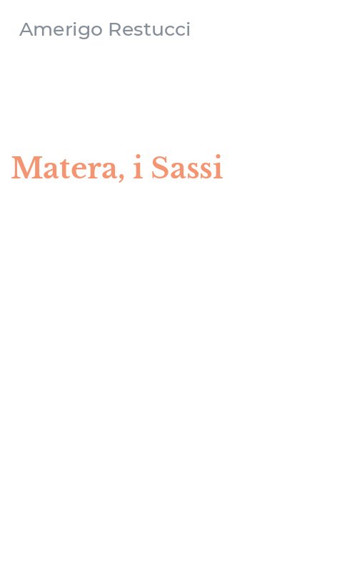 Matera, i Sassi