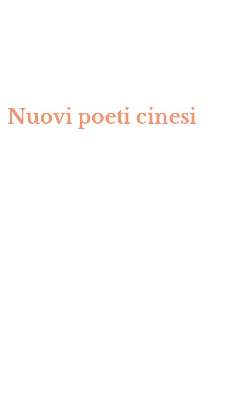 Nuovi poeti cinesi