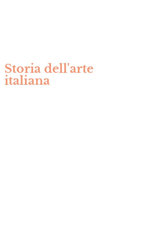 Storia dell'arte italiana