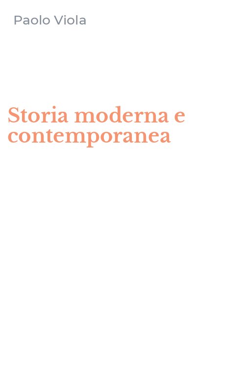 Storia moderna e contemporanea