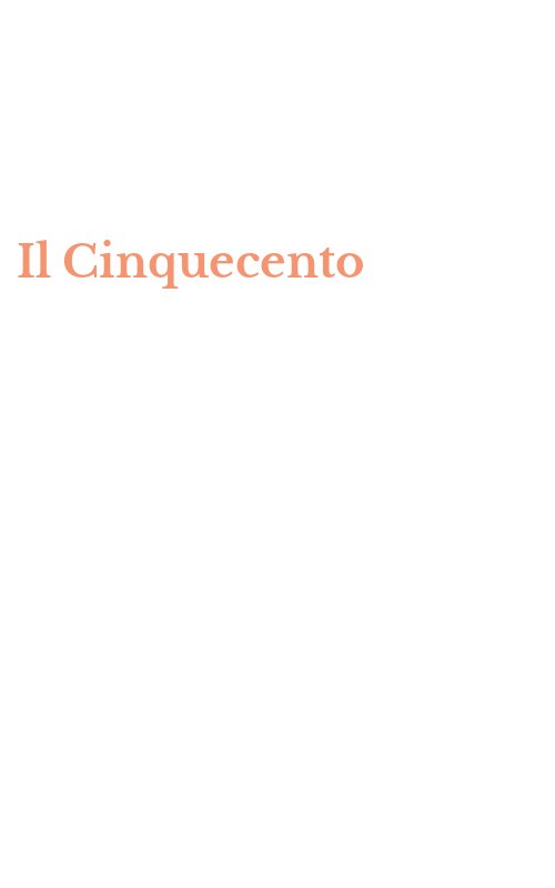 Il Cinquecento