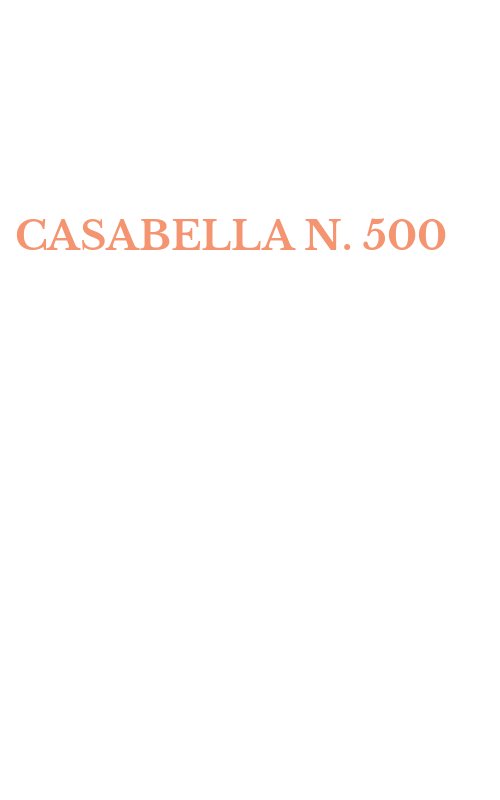 CASABELLA N. 500