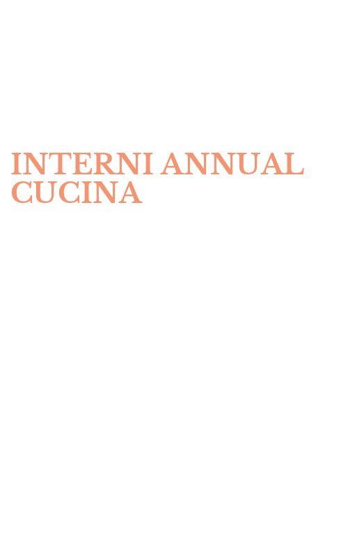 INTERNI ANNUAL CUCINA