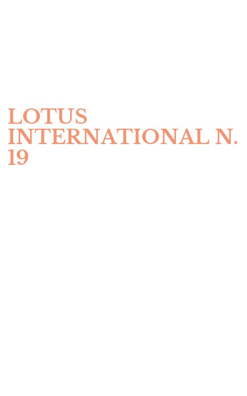 LOTUS INTERNATIONAL N. 19