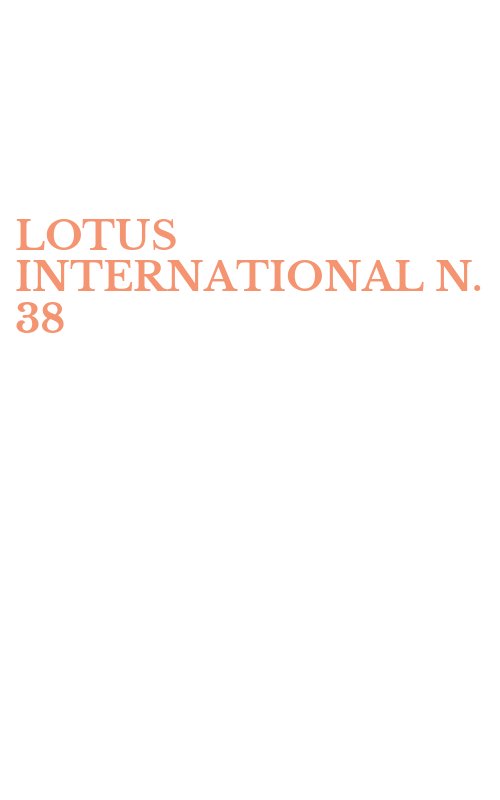 LOTUS INTERNATIONAL N. 38