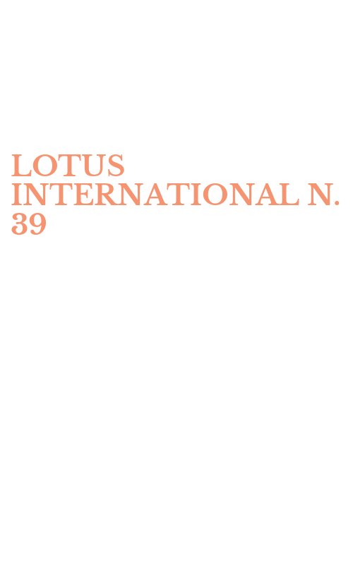 LOTUS INTERNATIONAL N. 39