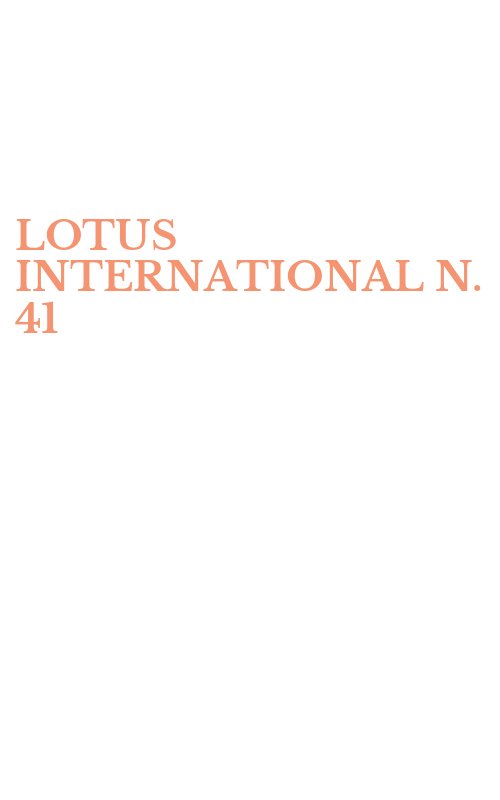 LOTUS INTERNATIONAL N. 41