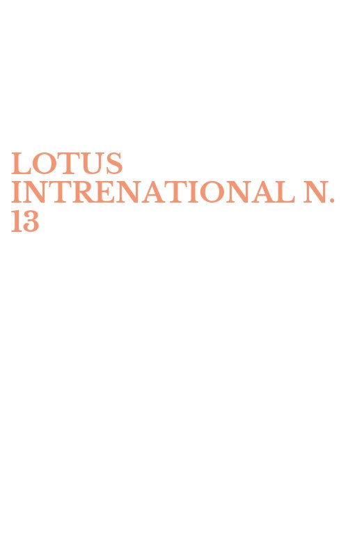 LOTUS INTRENATIONAL N. 13
