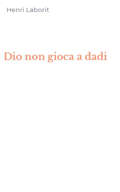 Dio non gioca a dadi