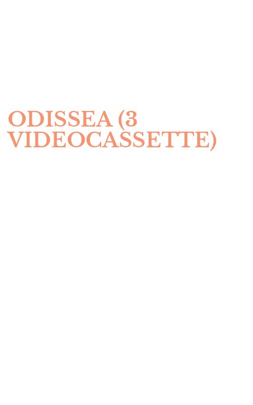 ODISSEA (3 VIDEOCASSETTE)