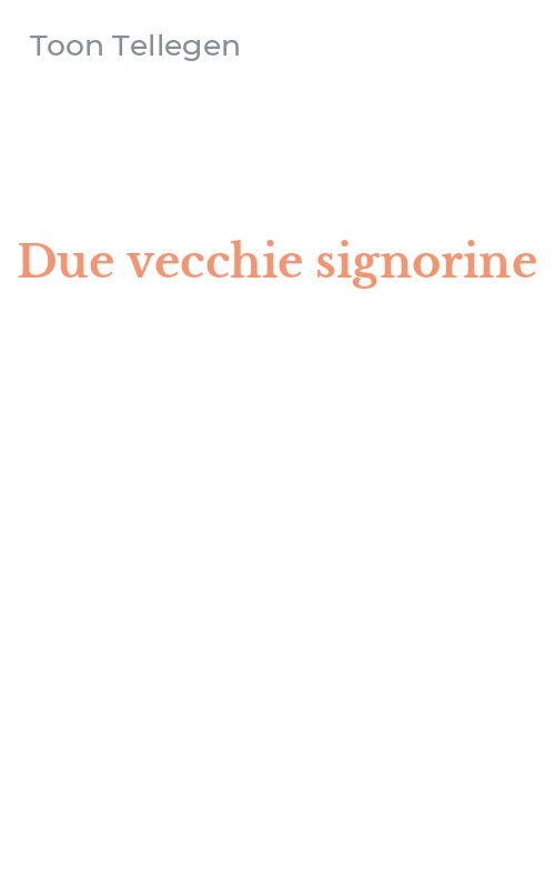 Due vecchie signorine
