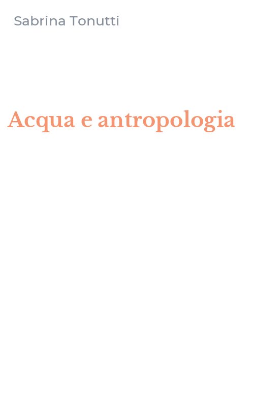 Acqua e antropologia