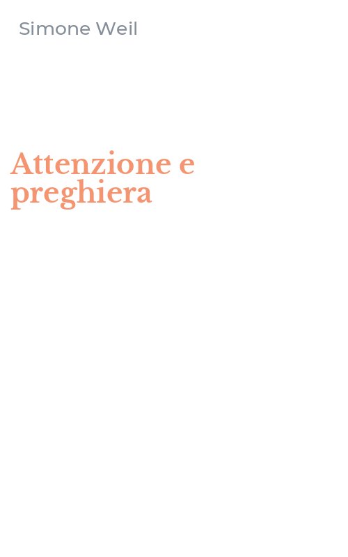 Attenzione e preghiera