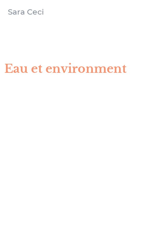 Eau et environment