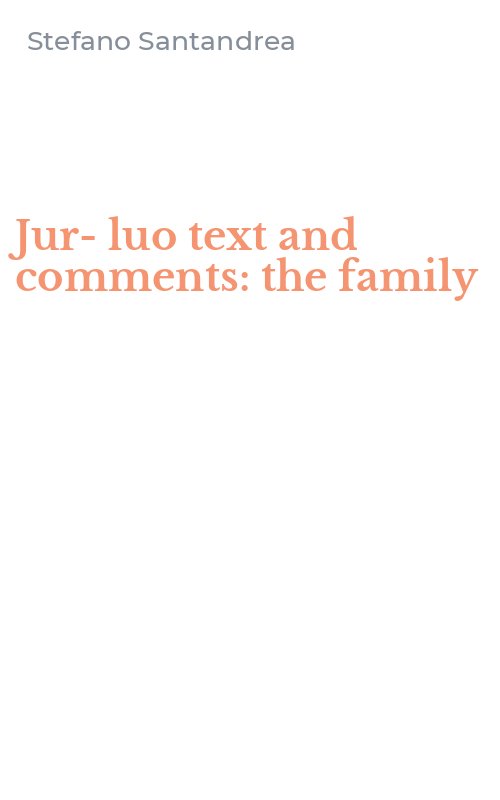 Jur-luo text and comments: the family