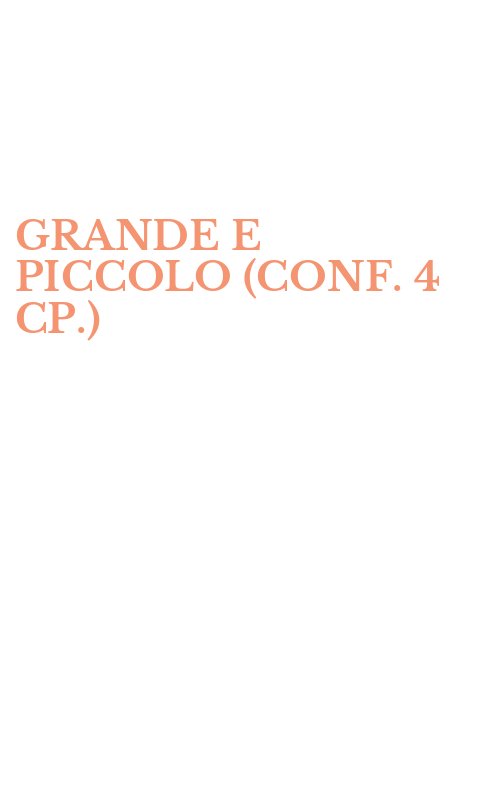 GRANDE E PICCOLO (CONF. 4 CP.)