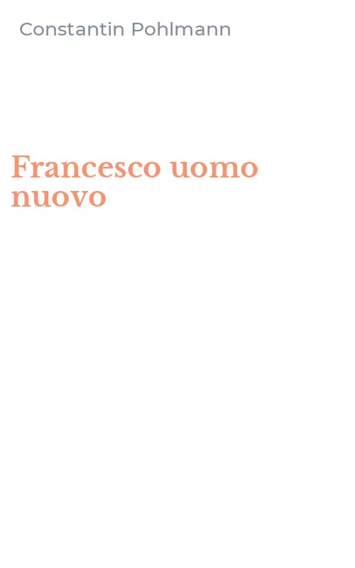 Francesco uomo nuovo